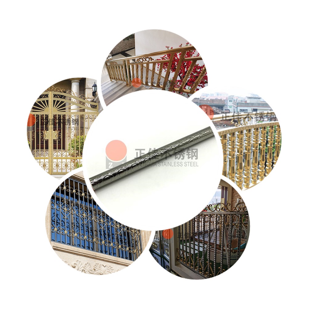 CQ9电子斑纹不锈钢管装建栏杆成效图